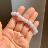 8.8mm A-Grade Natural Lilac Jadeite Beaded Bracelet No. 220563