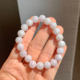 8.8mm A-Grade Natural Lilac Jadeite Beaded Bracelet No. 220563