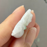 A-Grade Natural Lavender Green Jadeite Buddha Pendant No.170692