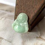 A-Grade Natural Light Green Jadeite Buddha Pendant No. 220163