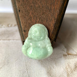 A-Grade Natural Light Green Jadeite Buddha Pendant No. 220163