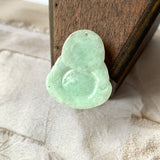 A-Grade Natural Light Green Jadeite Buddha Pendant No. 220163