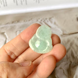 A-Grade Natural Light Green Jadeite Buddha Pendant No. 220163