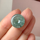 A-Grade Natural Bluish Green Jadeite Donut No. 172432