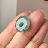 A-Grade Natural Bluish Green Jadeite Donut No. 172432