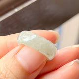16.1mm A-Grade Natural Jadeite Joseon Dynasty Plum Blossom Ring (Maehwa) No.162436