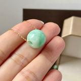 A-Grade Natural Moss On Snow Jadeite Barrel No.172831