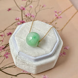 A-Grade Natural Moss On Snow Jadeite Barrel No.172832