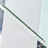 A-Grade Natural Green Jadeite Cabochon Buckle Bracelet No.190422