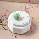 A-Grade Natural Moss On Snow Jadeite Barrel No.172832