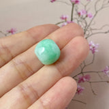 A-Grade Natural Moss On Snow Jadeite Barrel No.172832