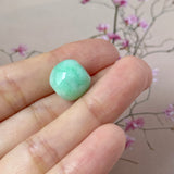 A-Grade Natural Moss On Snow Jadeite Barrel No.172832