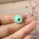 A-Grade Natural Moss On Snow Jadeite Barrel No.172832