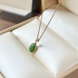 A-Grade Imperial Green Jadeite Farbella Pear Pendant No. 172834