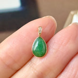 A-Grade Imperial Green Jadeite Farbella Pear Pendant No. 172834
