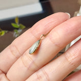 Icy A-Grade Natural Jadeite Farbella Pear Pendant No. 172835