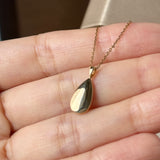 Icy A-Grade Natural Jadeite Farbella Pear Pendant No. 172835