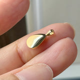 A-Grade Natural Red Orange Jadeite Farbella Pear Pendant No. 172836