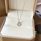 Icy A-Grade Natural Lilac Jadeite Farbella Pear Pendant No. 172837