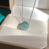 A-Grade Natural Bluish Green Jadeite Barrel No.172699