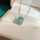 A-Grade Natural Bluish Green Jadeite Barrel No.172699