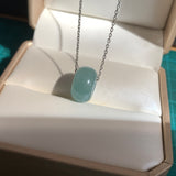 A-Grade Natural Bluish Green Jadeite Barrel No.172700