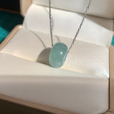 A-Grade Natural Bluish Green Jadeite Barrel No.172700