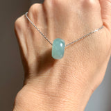 A-Grade Natural Bluish Green Jadeite Barrel No.172700