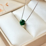 A-Grade Natural Floral Imperial Green Jadeite Barrel No.172840