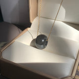 A-Grade Natural Black Jadeite Barrel No.172701