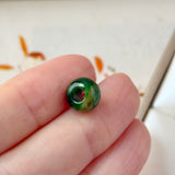 A-Grade Natural Floral Imperial Green Jadeite Barrel No.172840