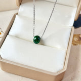 A-Grade Natural Floral Imperial Green Jadeite Barrel No.172841