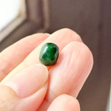 A-Grade Natural Floral Imperial Green Jadeite Barrel No.172841