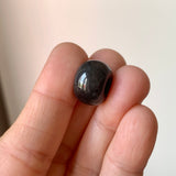 A-Grade Natural Black Jadeite Barrel No.172701