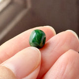 A-Grade Natural Floral Imperial Green Jadeite Barrel No.172841