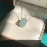 A-Grade Natural Light Bluish Green Jadeite Barrel No.172702