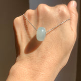 A-Grade Natural Light Bluish Green Jadeite Barrel No.172702