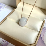 A-Grade Natural Light Lavender Jadeite Barrel No.172703