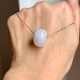 A-Grade Natural Light Lavender Jadeite Barrel No.172703