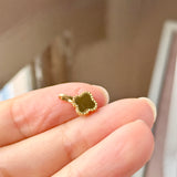 A-Grade Imperial Green Jadeite Clover Pendant No. 172844