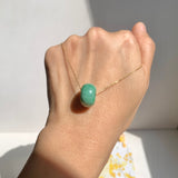 A-Grade Natural Imperial Green Floral Jadeite Barrel No.172705