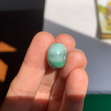 A-Grade Natural Imperial Green Floral Jadeite Barrel No.172705