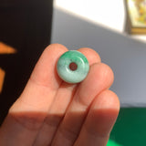 A-Grade Natural Imperial Green Floral Jadeite Barrel No.172705