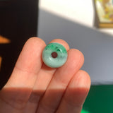 A-Grade Natural Imperial Green Floral Jadeite Barrel No.172705