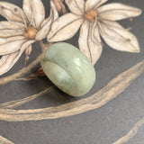 19.2mm A-Grade Natural Light Yellow Jadeite Abacus Ring Band No: 161554