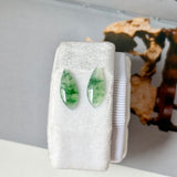 3.25 cts Icy A-Grade Natural Imperial Floral Jadeite Marquise Pair No. 180917