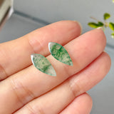 3.25 cts Icy A-Grade Natural Imperial Floral Jadeite Marquise Pair No. 180917