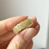 17.4mm A-Grade Natural Yellow Jadeite Ring Band No.161811