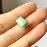 A-Grade Natural Moss On Snow Jadeite Barrel No.172559