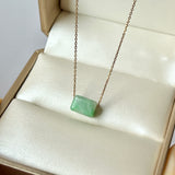 A-Grade Natural Moss On Snow Jadeite Barrel No.172559